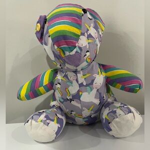 Colorful Unicorn teddy bear